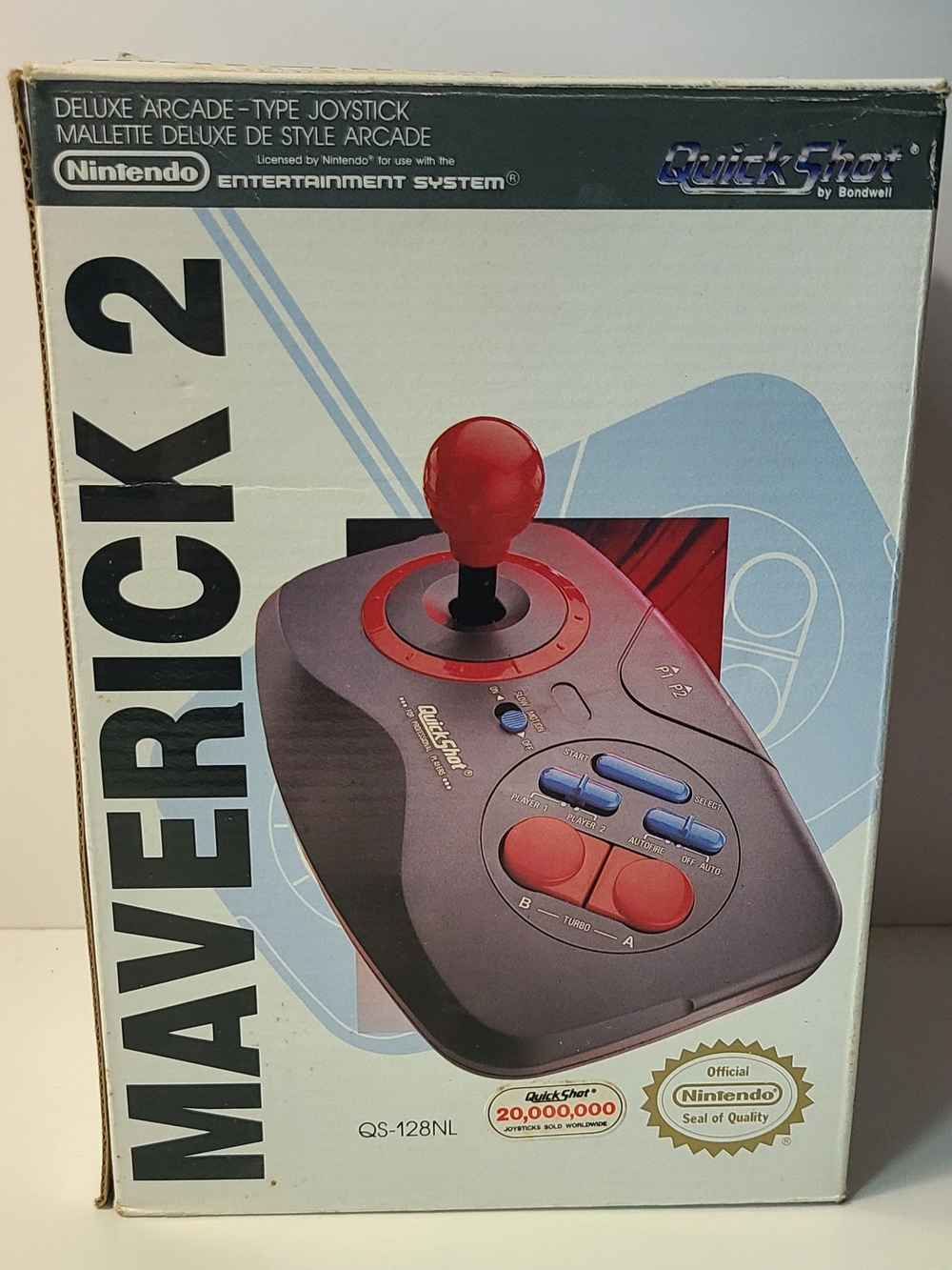 Nintendo Maverick 2 Arcade Joystick in Red and Gray